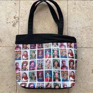 Frida Kahlo Zipper Tote Bag